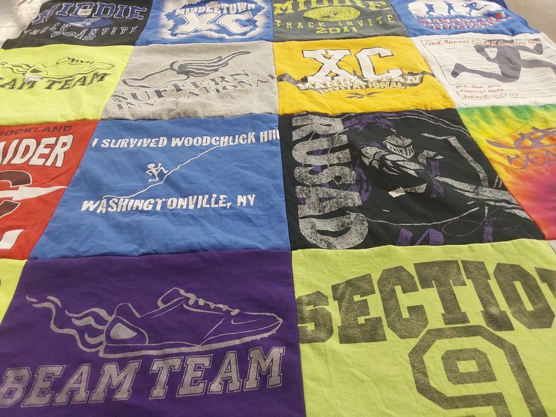 T-shirt quilt featuring team, beam team by Sean from MA