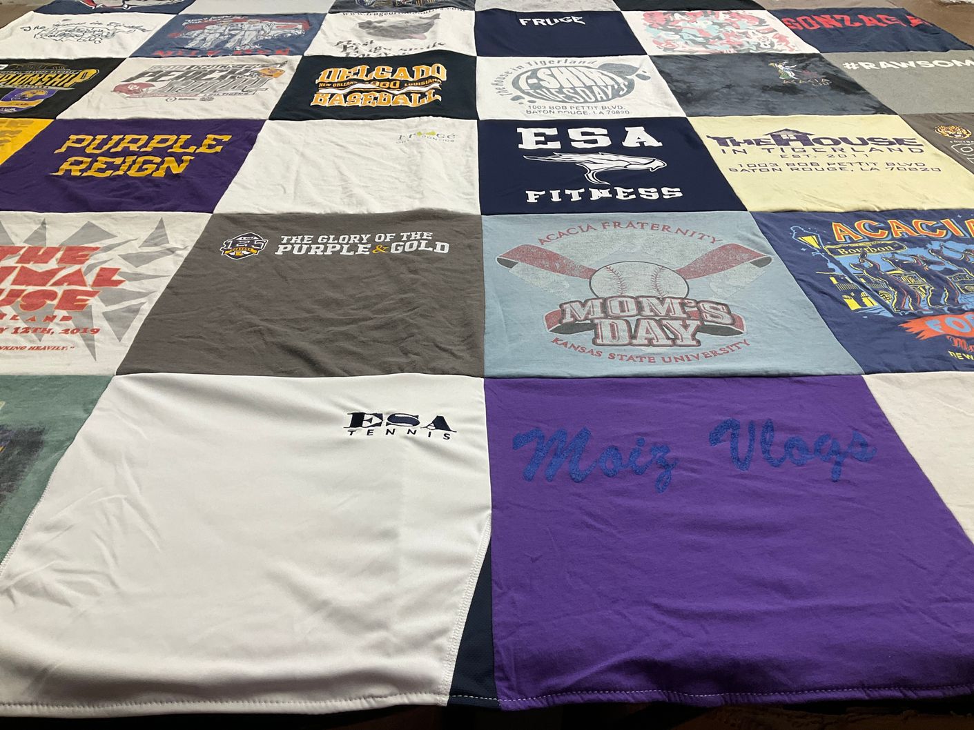 T-shirt quilt from kansas state university by Shannon from LA