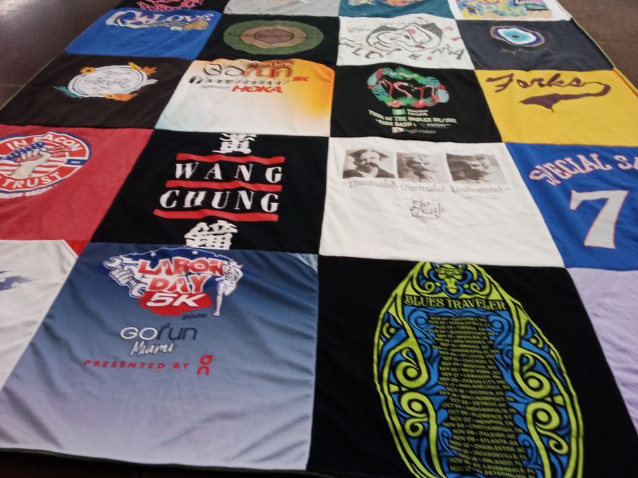 T-shirt quilt by Morgan from FL