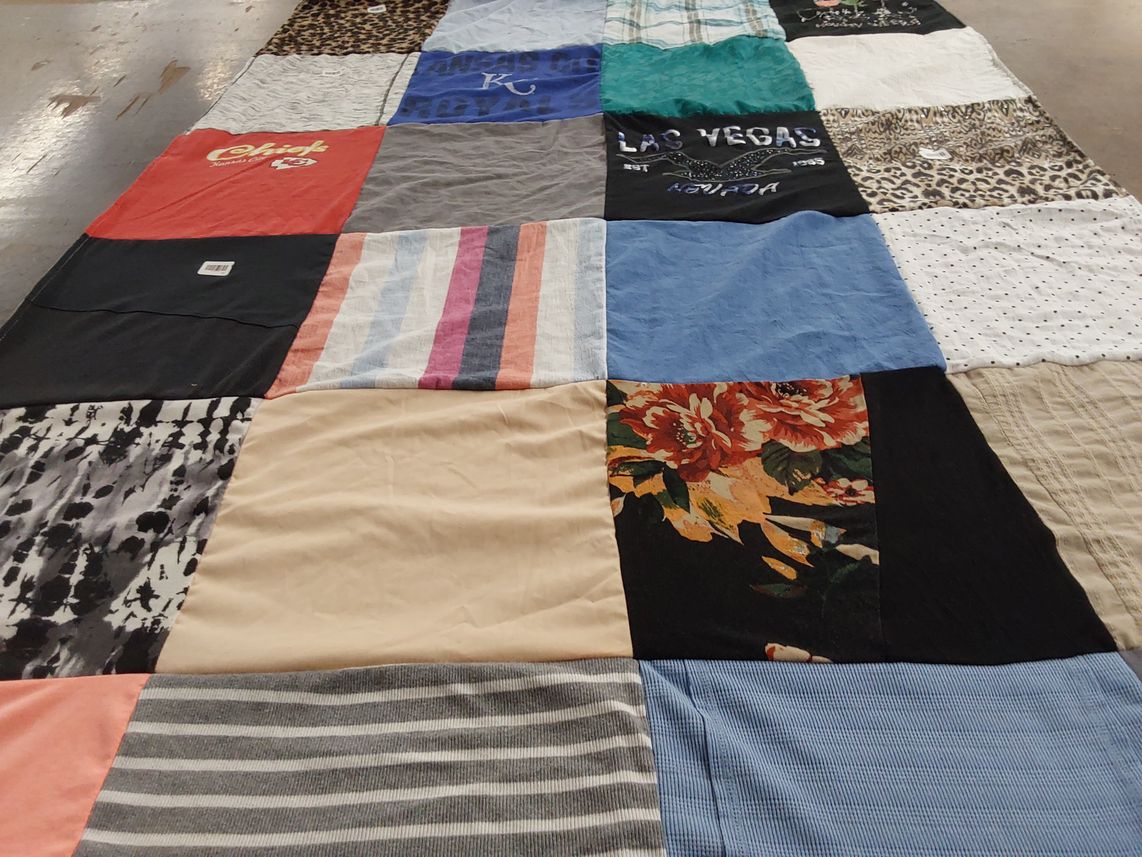 T-shirt quilt from kansas university by Jeremy from KS