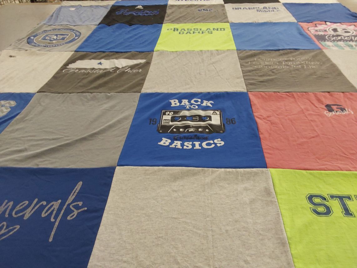 T-shirt quilt featuring generals by Sheri from TN