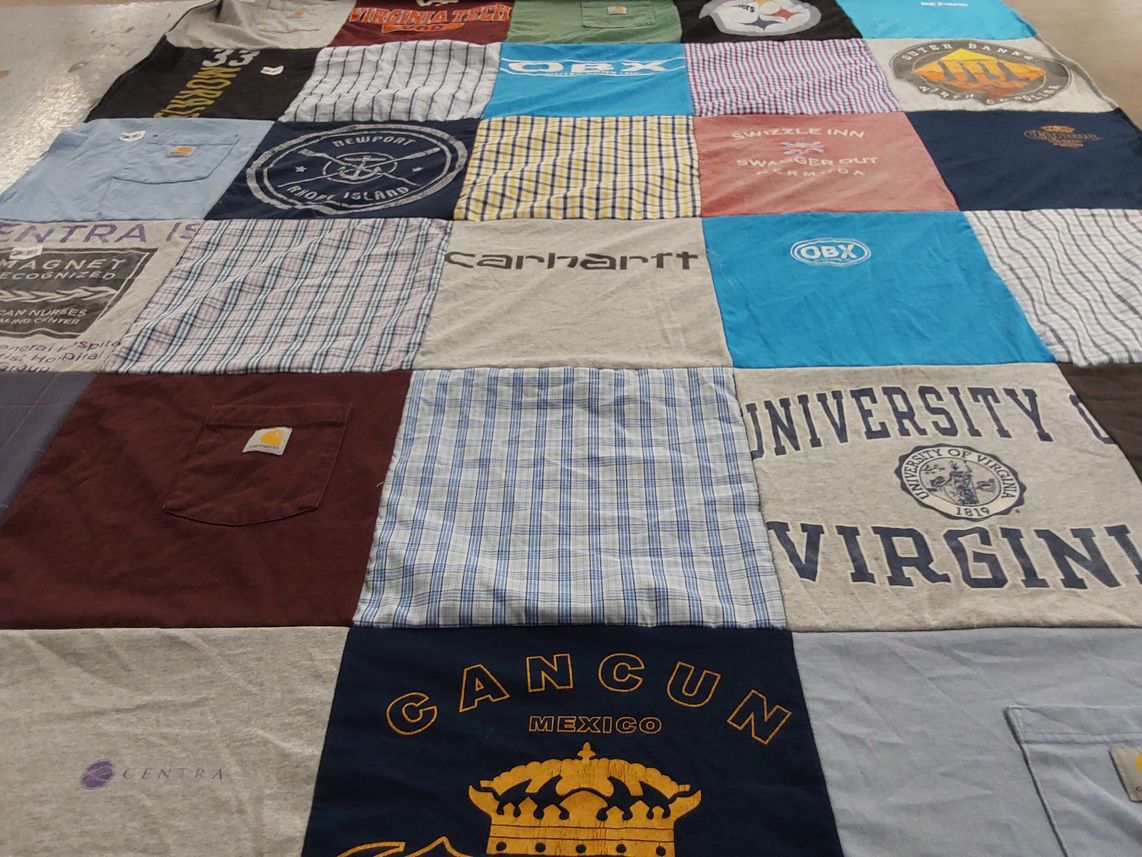 T-shirt quilt from university of virginia by Kiley from VA
