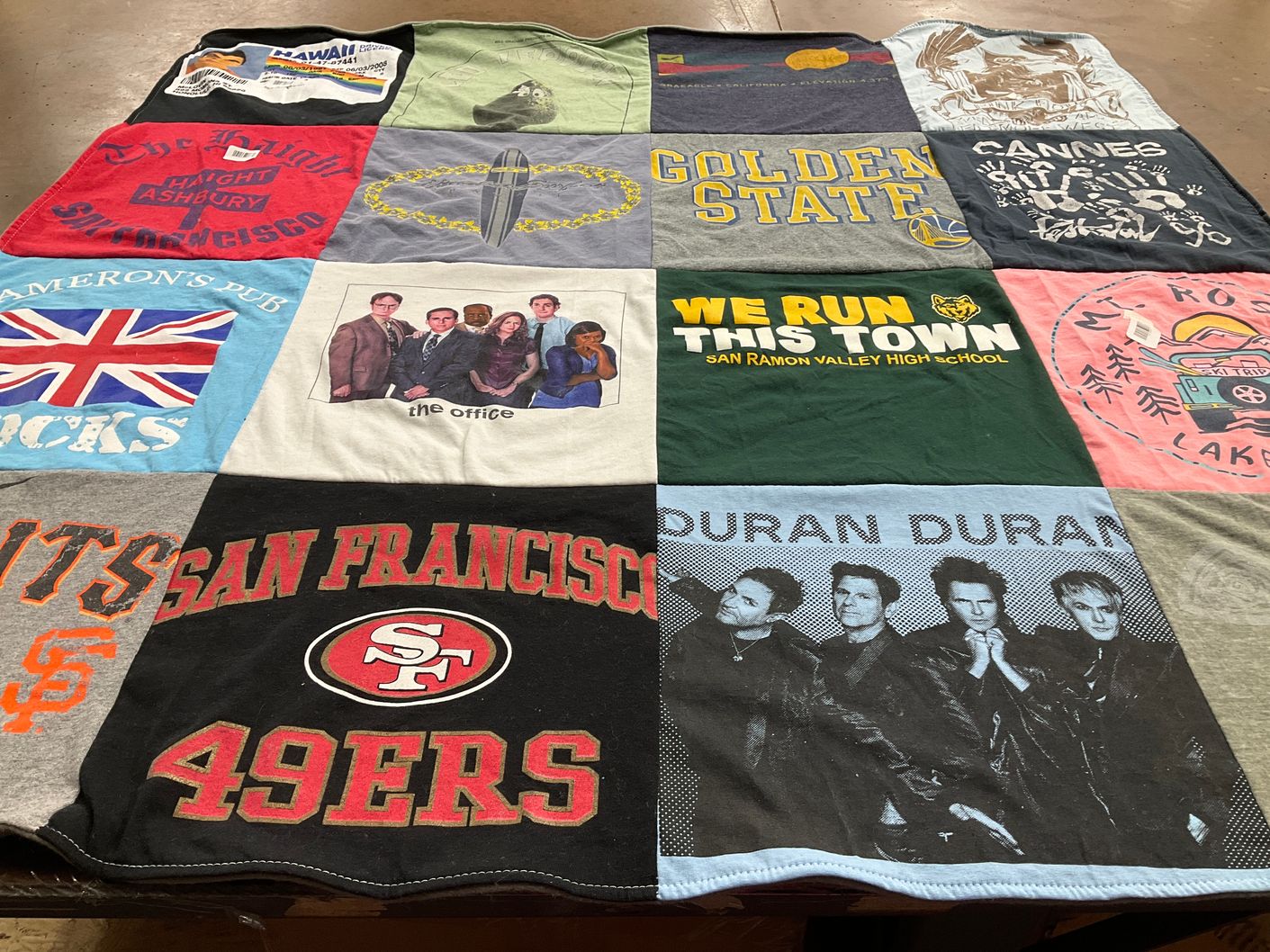 T-shirt quilt featuring san francisco 49ers by Noah from CA