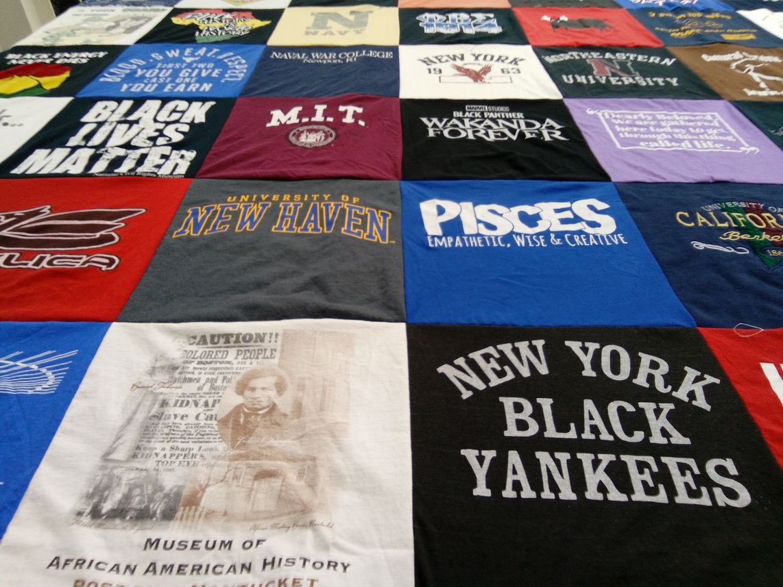 T-shirt quilt from university of new haven, university of california berkeley by Robert from MD