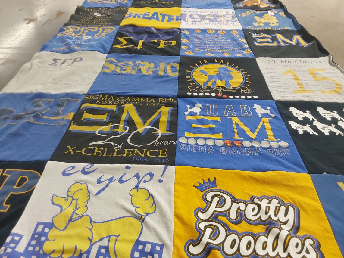 T-shirt quilt from university of alabama at birmingham by Sherry from AL