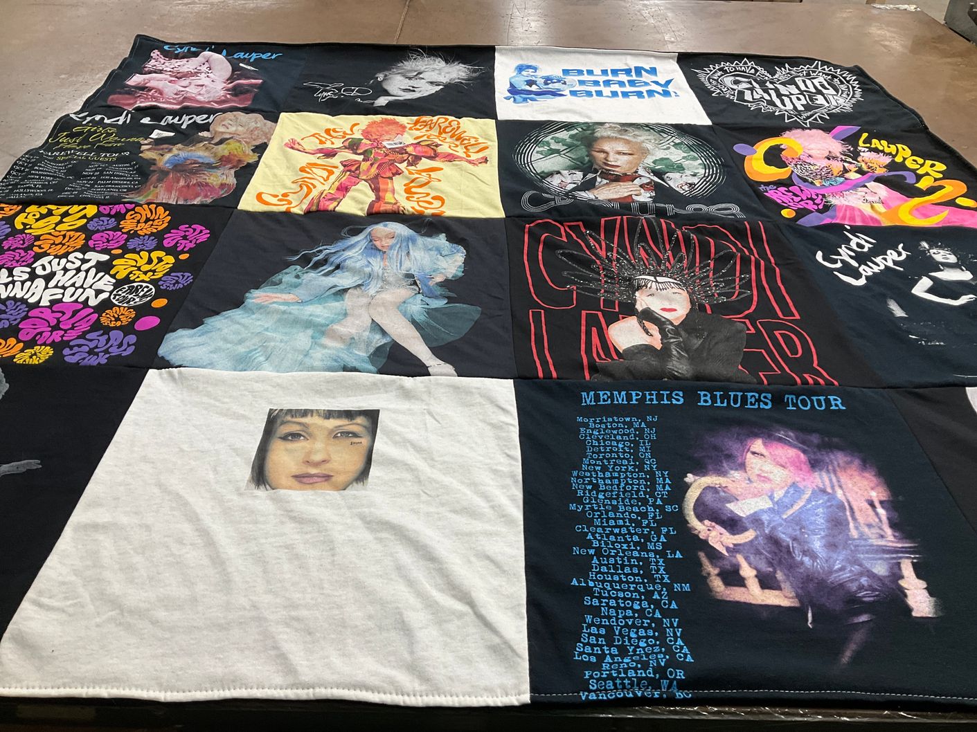 T-shirt quilt with music, performance themes by Peter from AZ