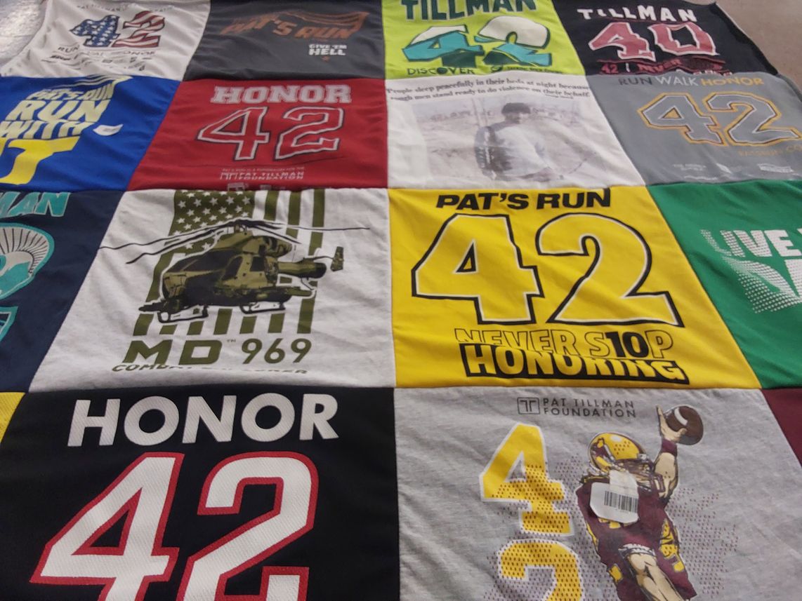 T-shirt quilt from arizona state university by Beverly from AZ