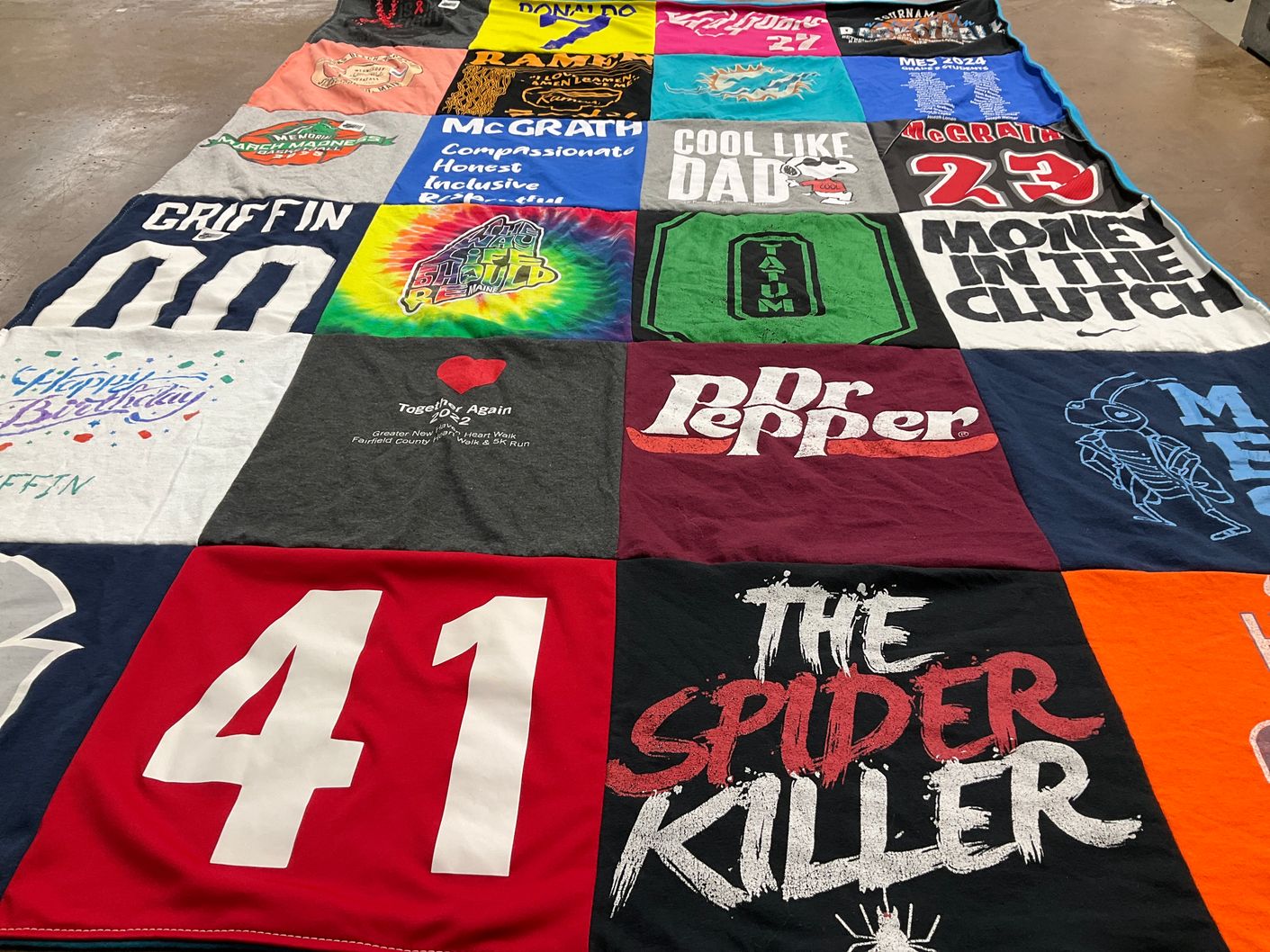 T-shirt quilt from griffin university by Jennifer from CT