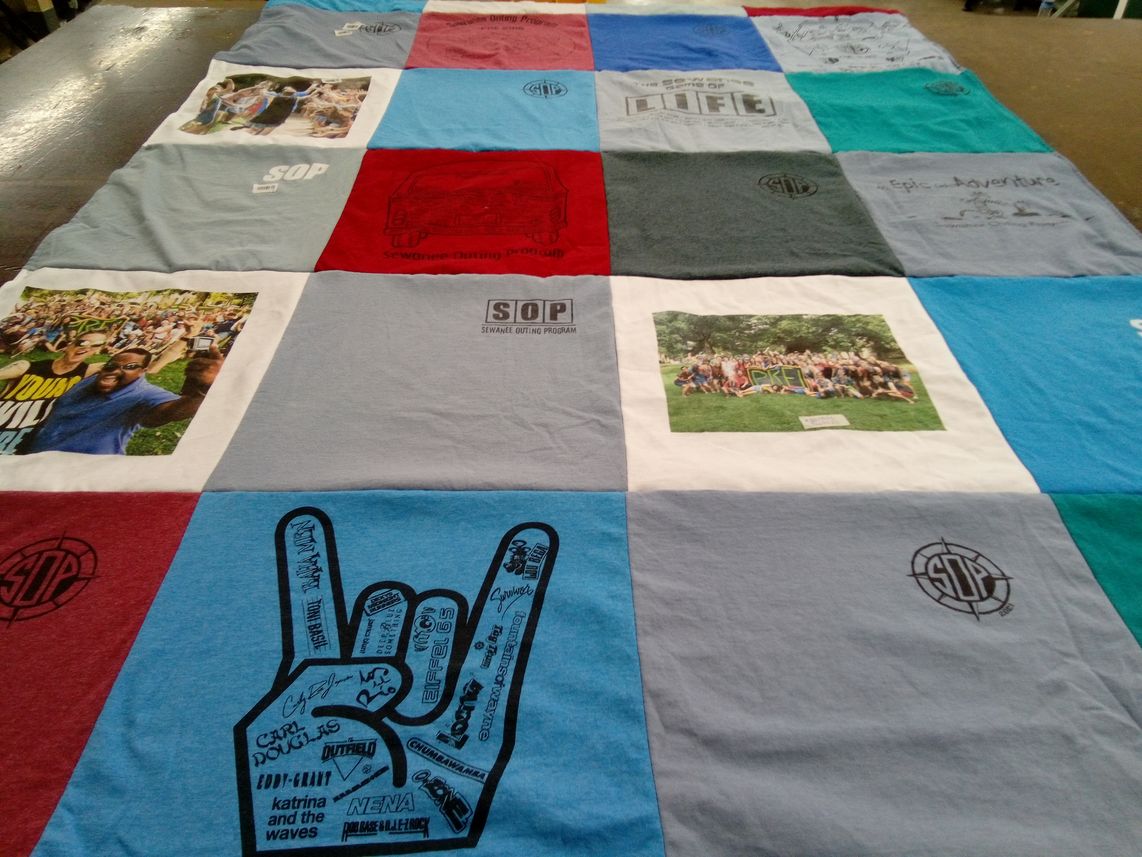T-shirt quilt from sewanee: the university of the south by Rob from TN