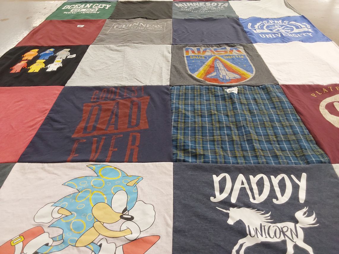 T-shirt quilt from minnesota university by Deb from NE