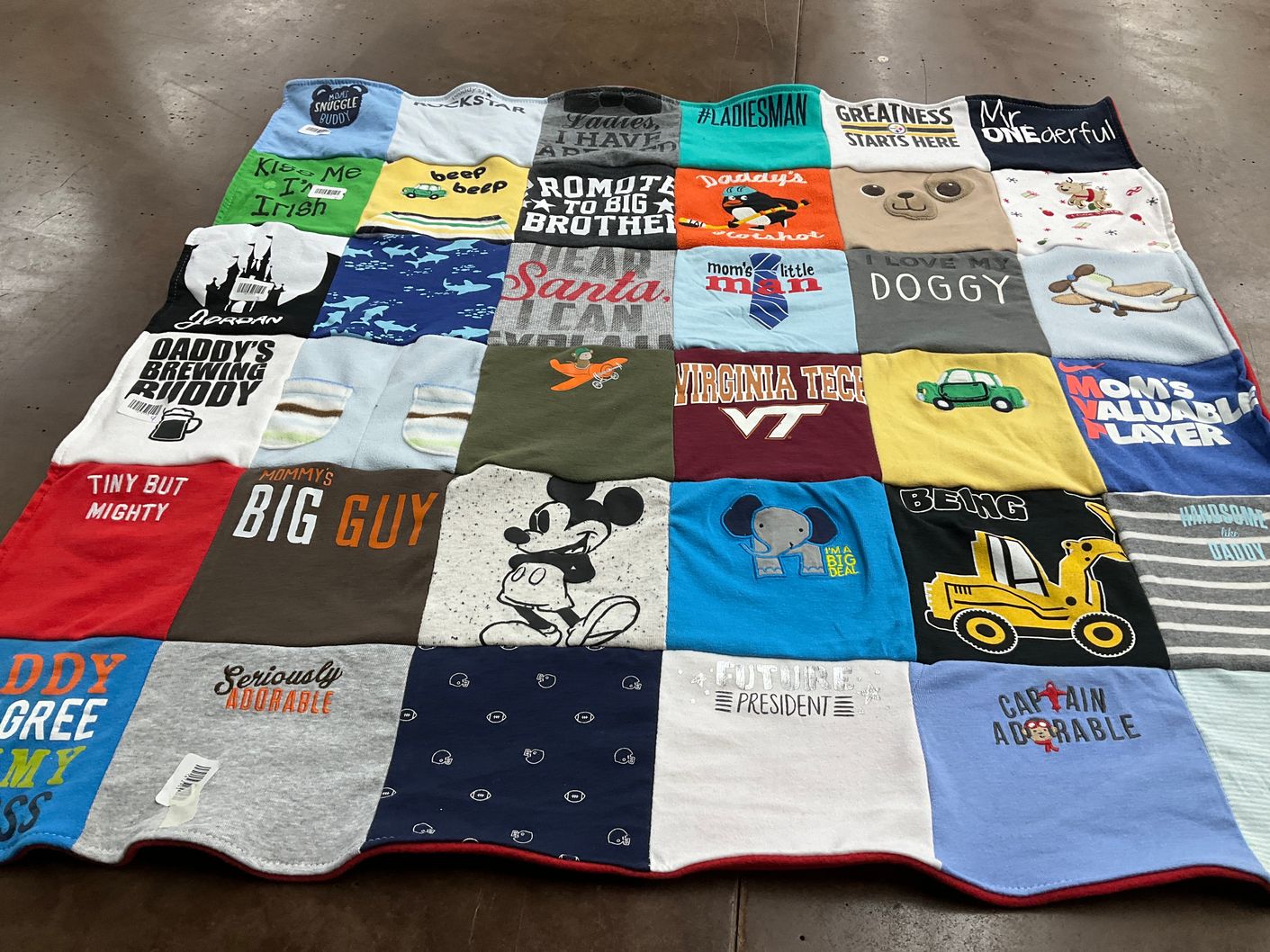 T-shirt quilt from virginia tech university by Alexis from NC