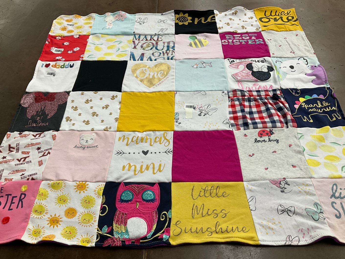 T-shirt quilt from virginia tech by Alexis from NC
