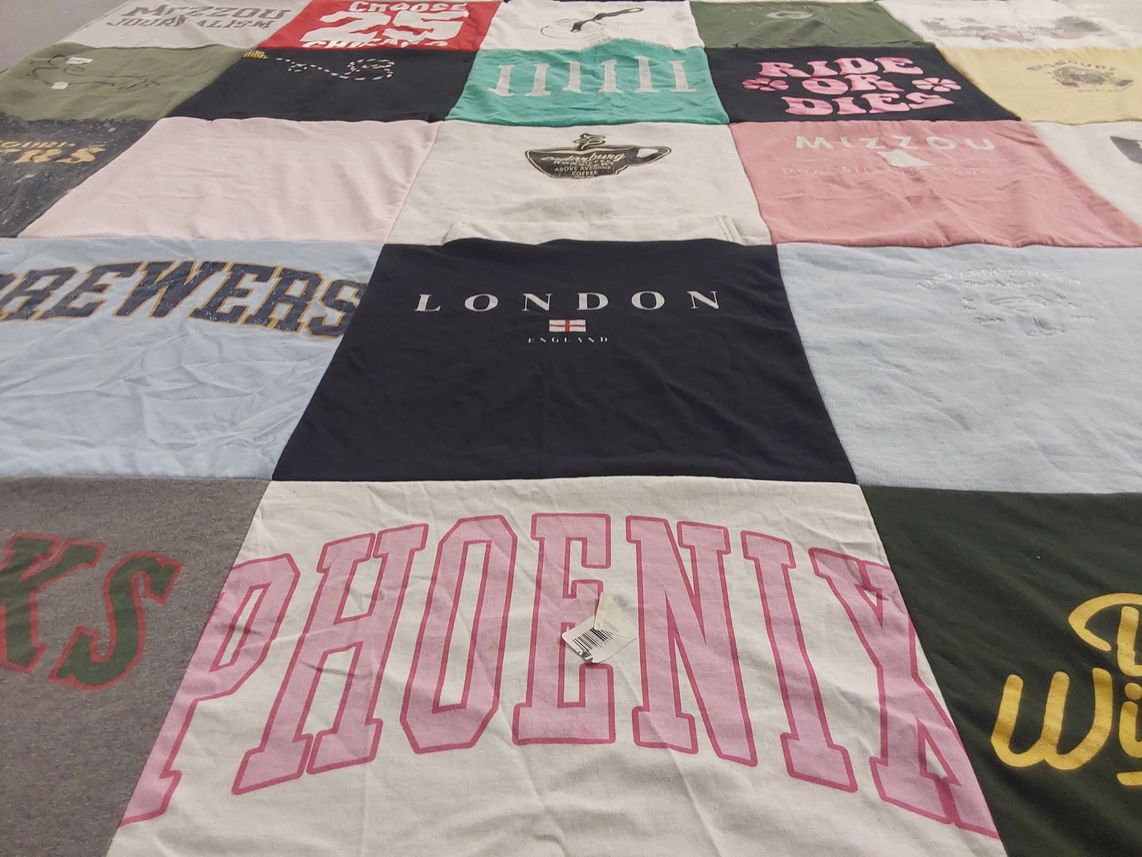 T-shirt quilt from university of missouri by Brynn from IL