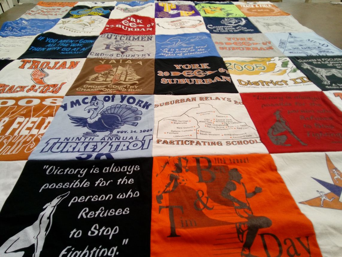 T-shirt quilt featuring trojan team by Michael from PA