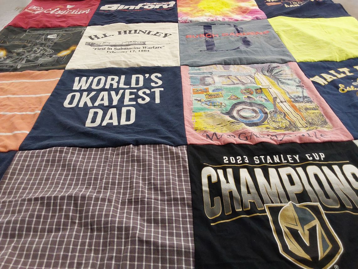 T-shirt quilt featuring vegas golden knights by Amber from NC