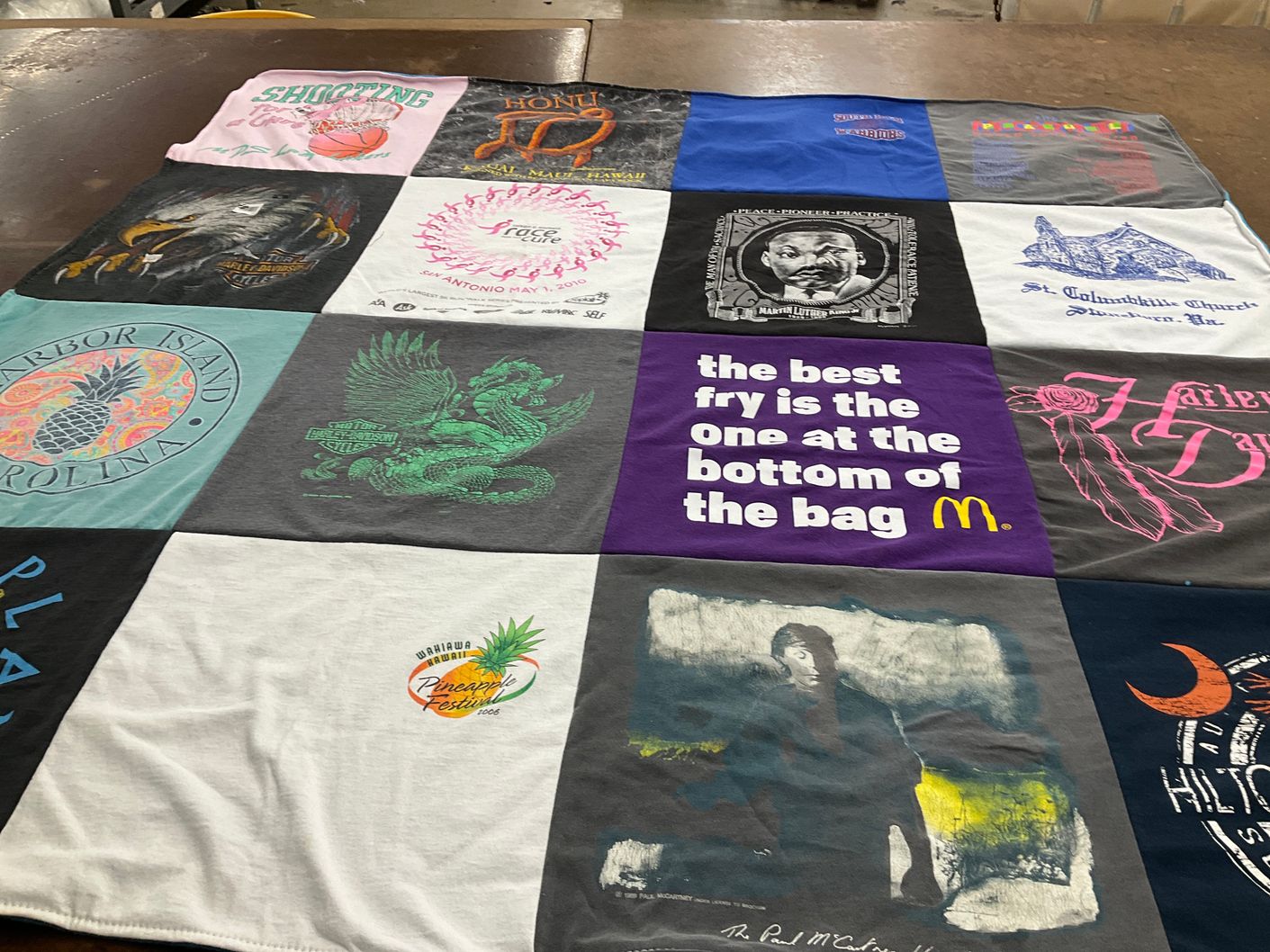 T-shirt quilt by Chris from OH