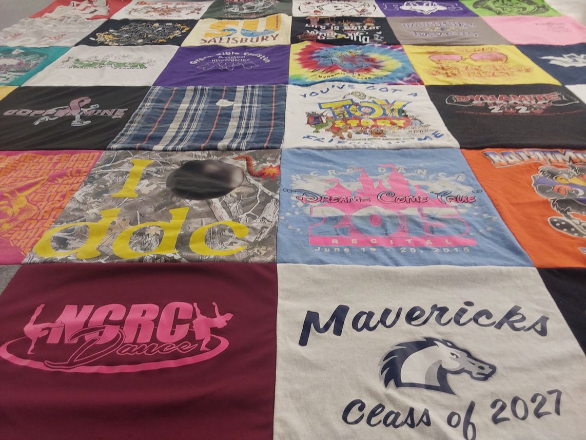 T-shirt quilt from salisbury university by Melanie from MD