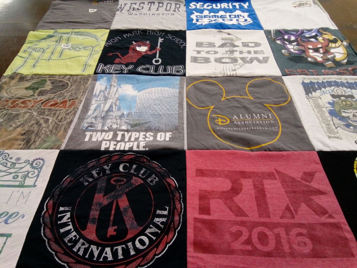 T-shirt quilt from union park high school by Cynthia  from FL