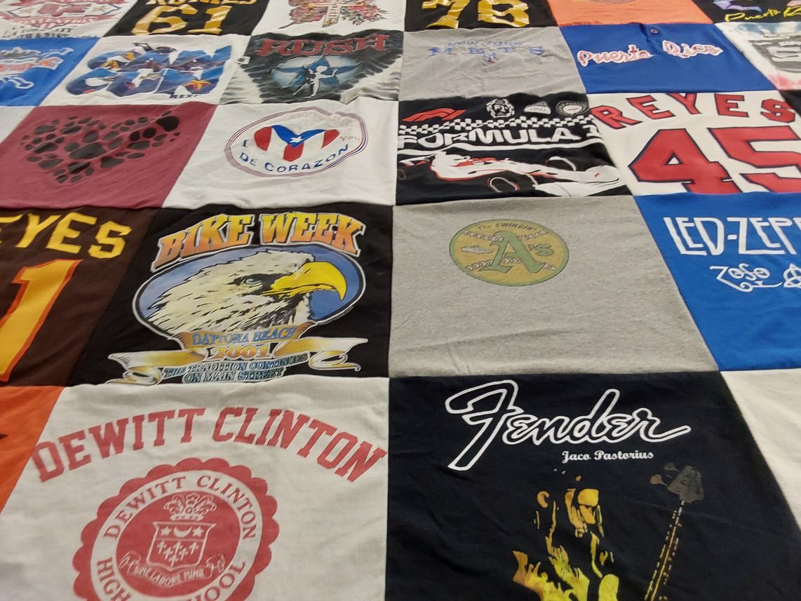 T-shirt quilt from dewiitt clinton high school by Angel from FL