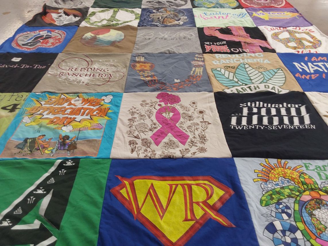 T-shirt quilt with community, environment themes by Special from CA