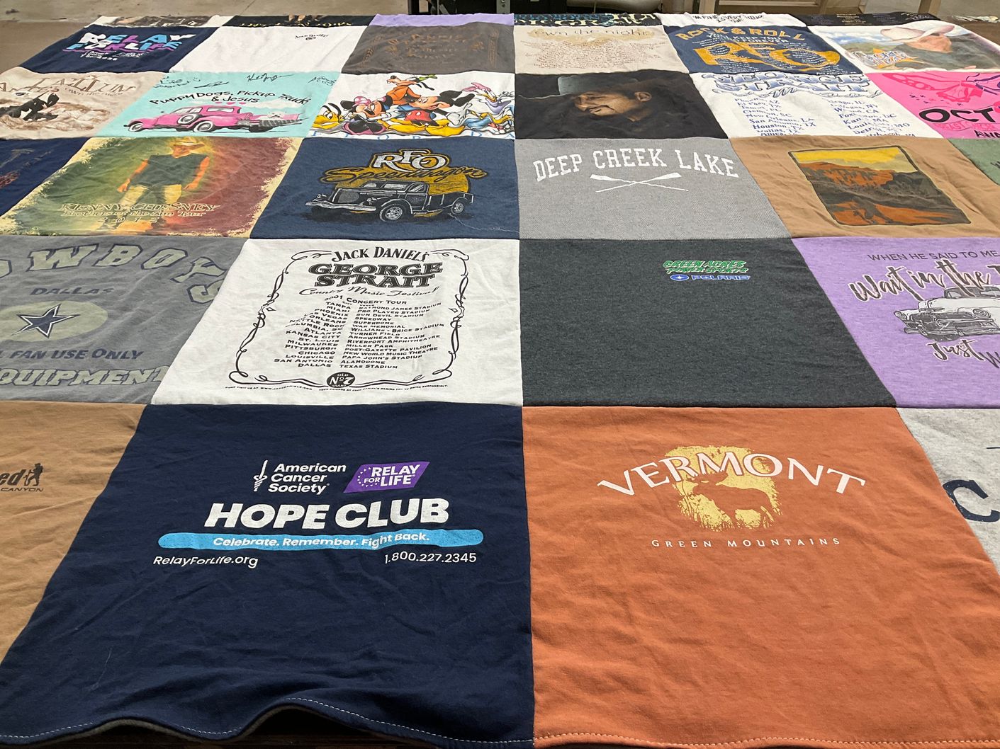 T-shirt quilt featuring dallas cowboys by Susan from WV