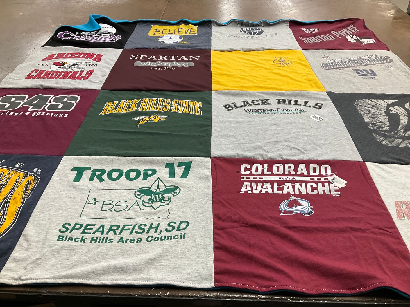T-shirt quilt featuring colorado avalanche by Pam from SD