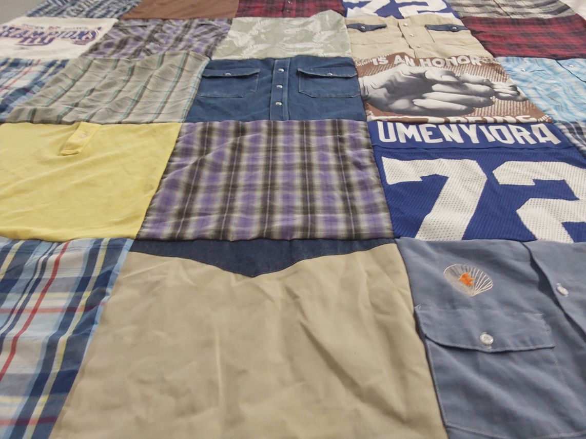 T-shirt quilt featuring new york giants by Arlene from NJ
