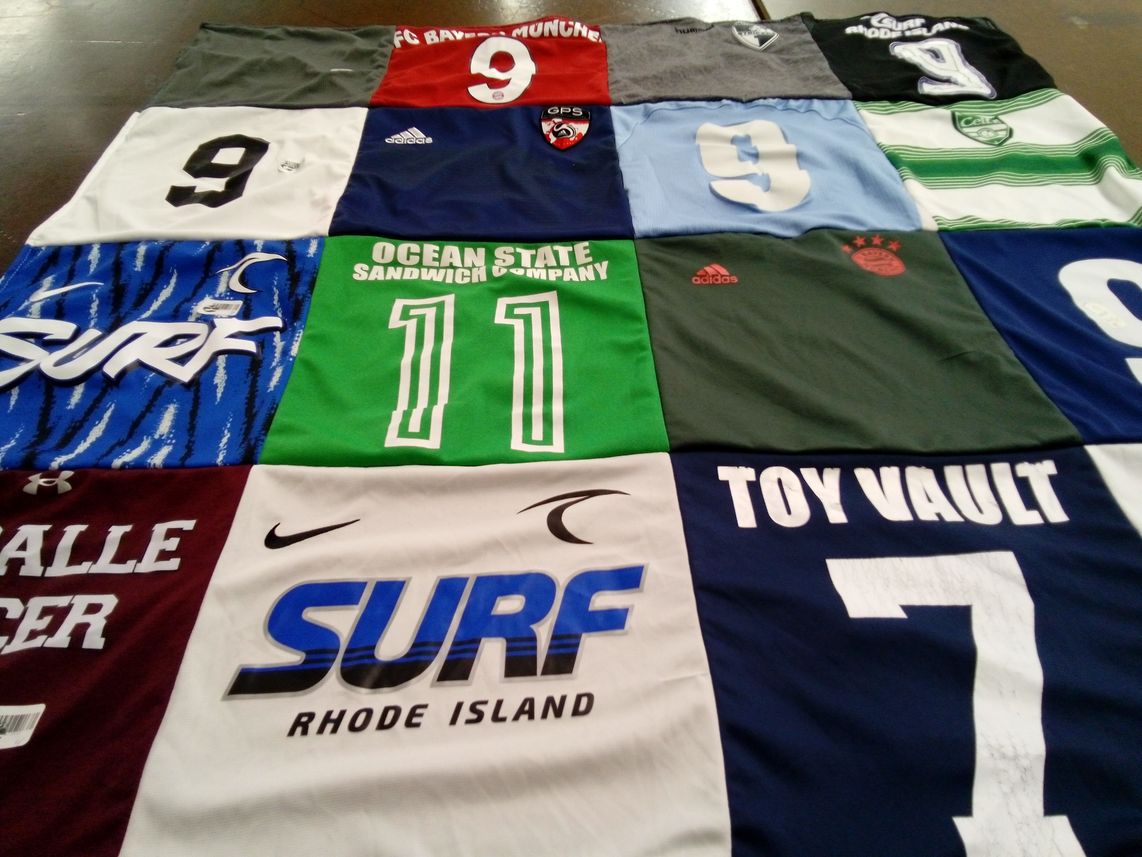 T-shirt quilt featuring bayern munich by Colleen from RI