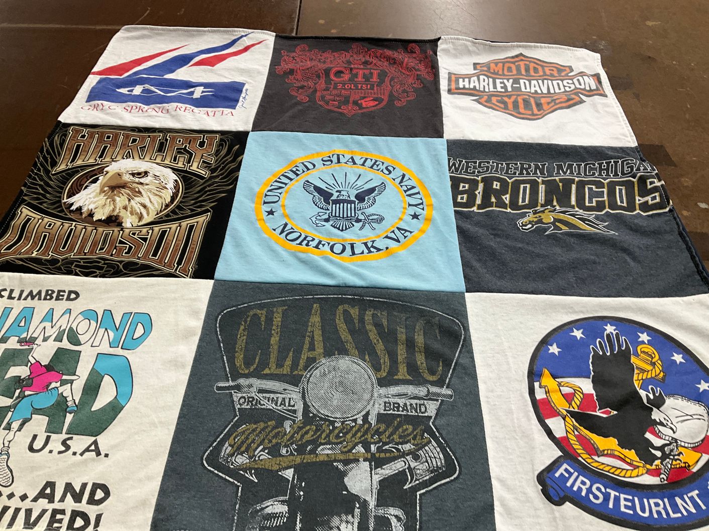 T-shirt quilt from western michigan university by David from FL