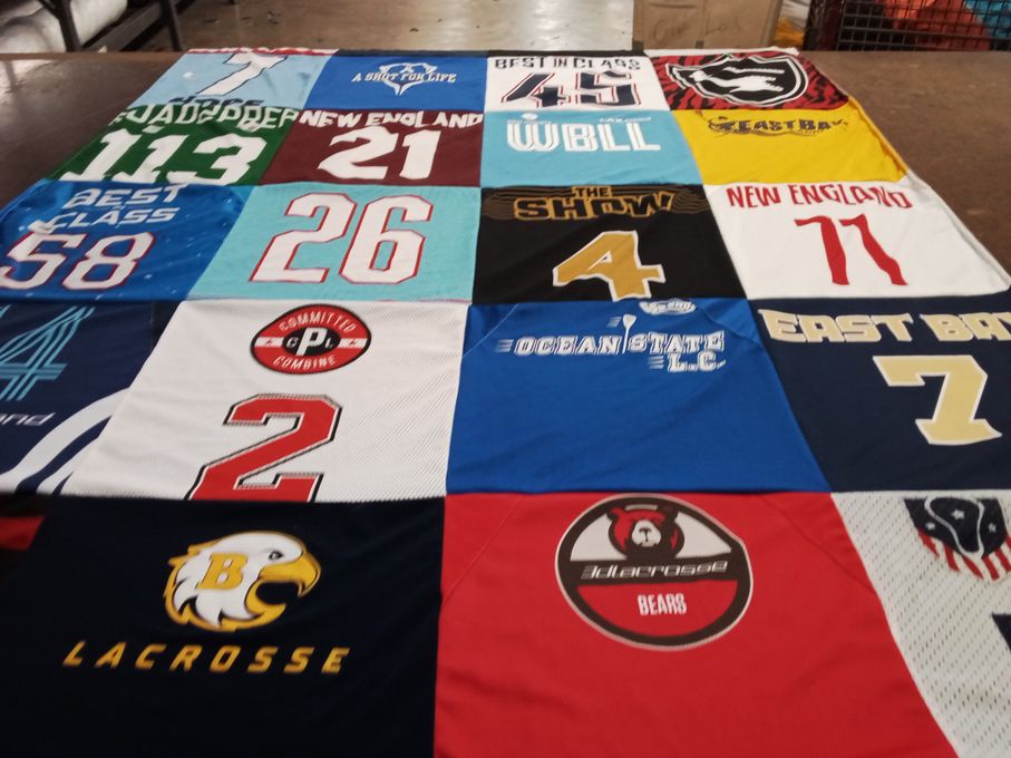 T-shirt quilt from ocean state community college by Amanda from RI
