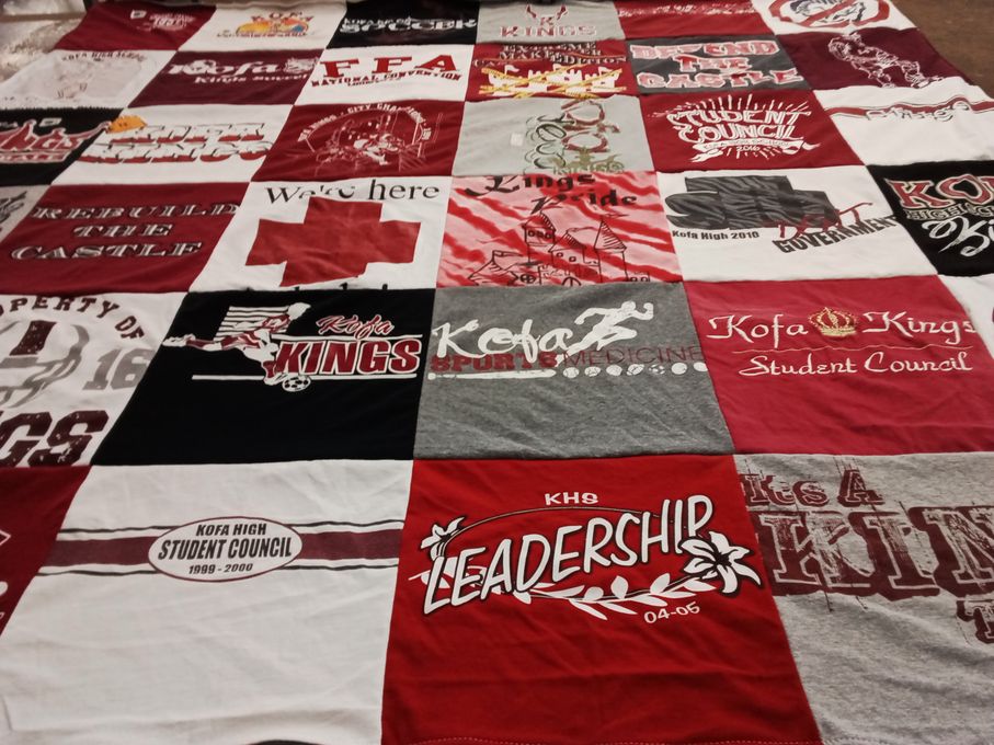 T-shirt quilt featuring kofa kings by Debra from AZ