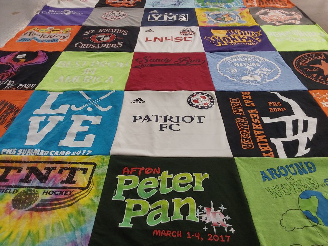 T-shirt quilt featuring pennsbury high school field hockey by Julia  from PA