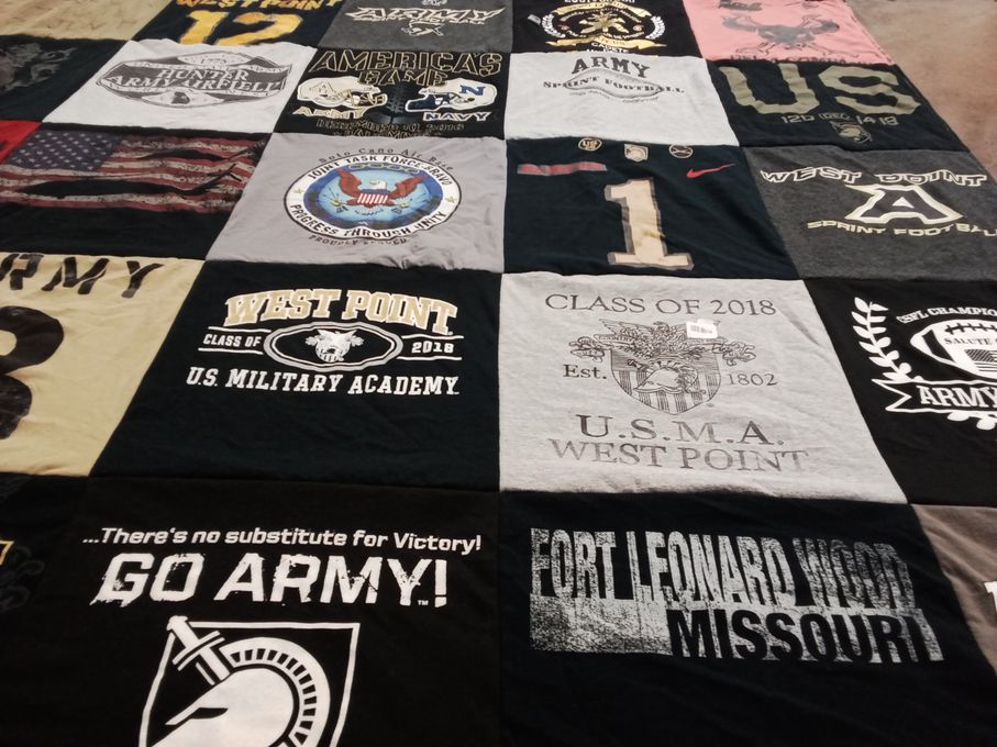 T-shirt quilt featuring , by Ricci from AR