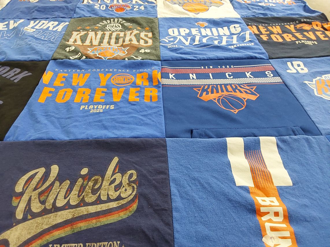 T-shirt quilt featuring new york knicks by Young from NY
