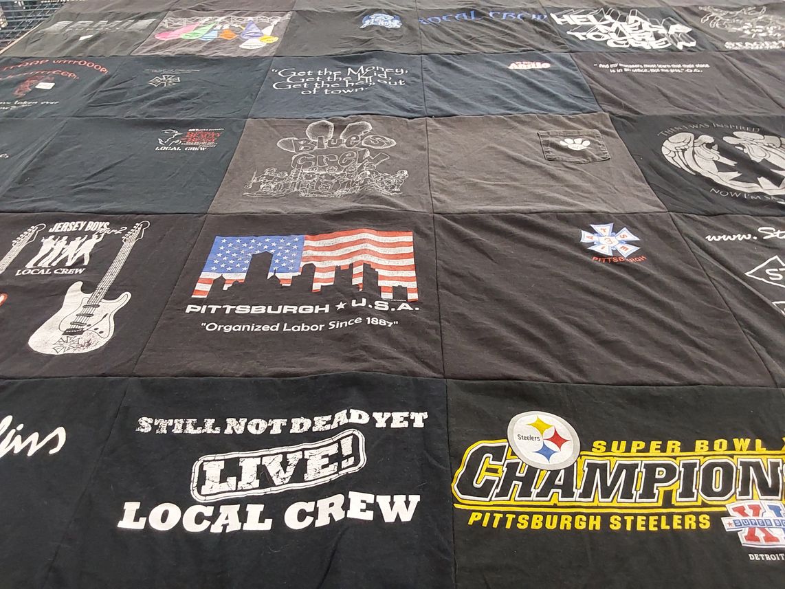 T-shirt quilt featuring pittsburgh steelers by THOMAS from PA