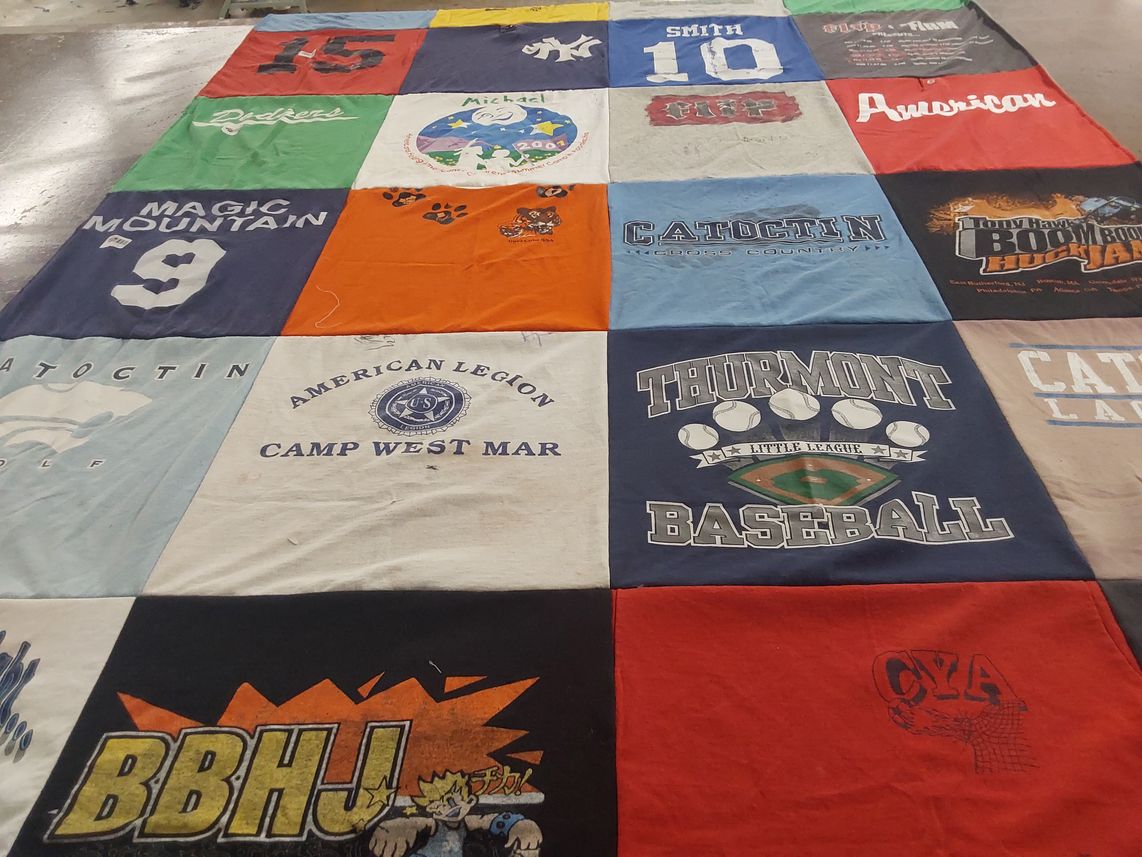 T-shirt quilt featuring thurmont little league by Daryl from SC