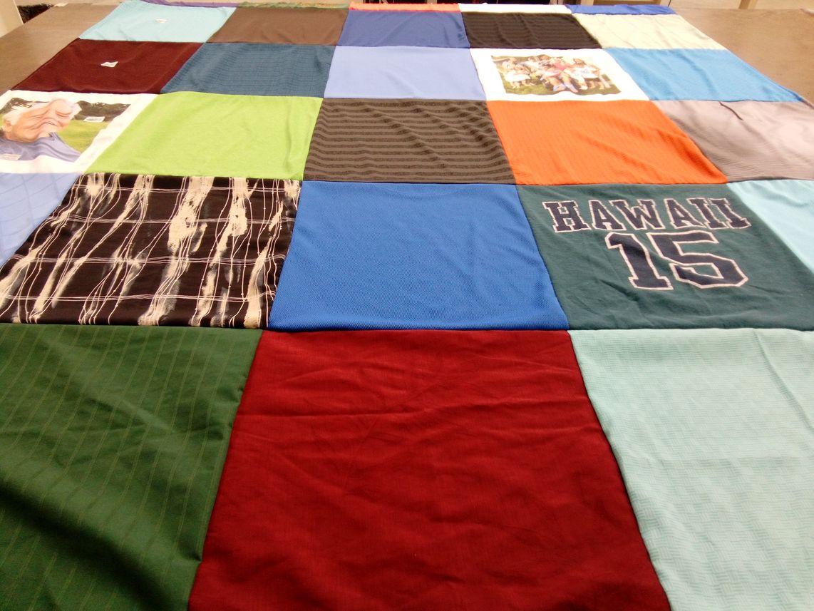 T-shirt quilt by Kay from MN