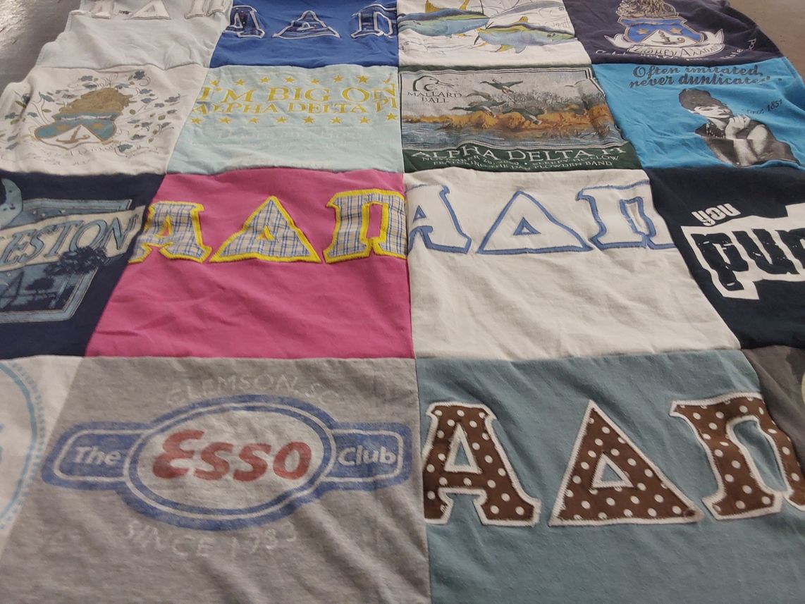 T-shirt quilt from clemson university by Beth from SC