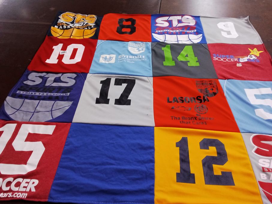 T-shirt quilt featuring sts sports by Jessica from NY