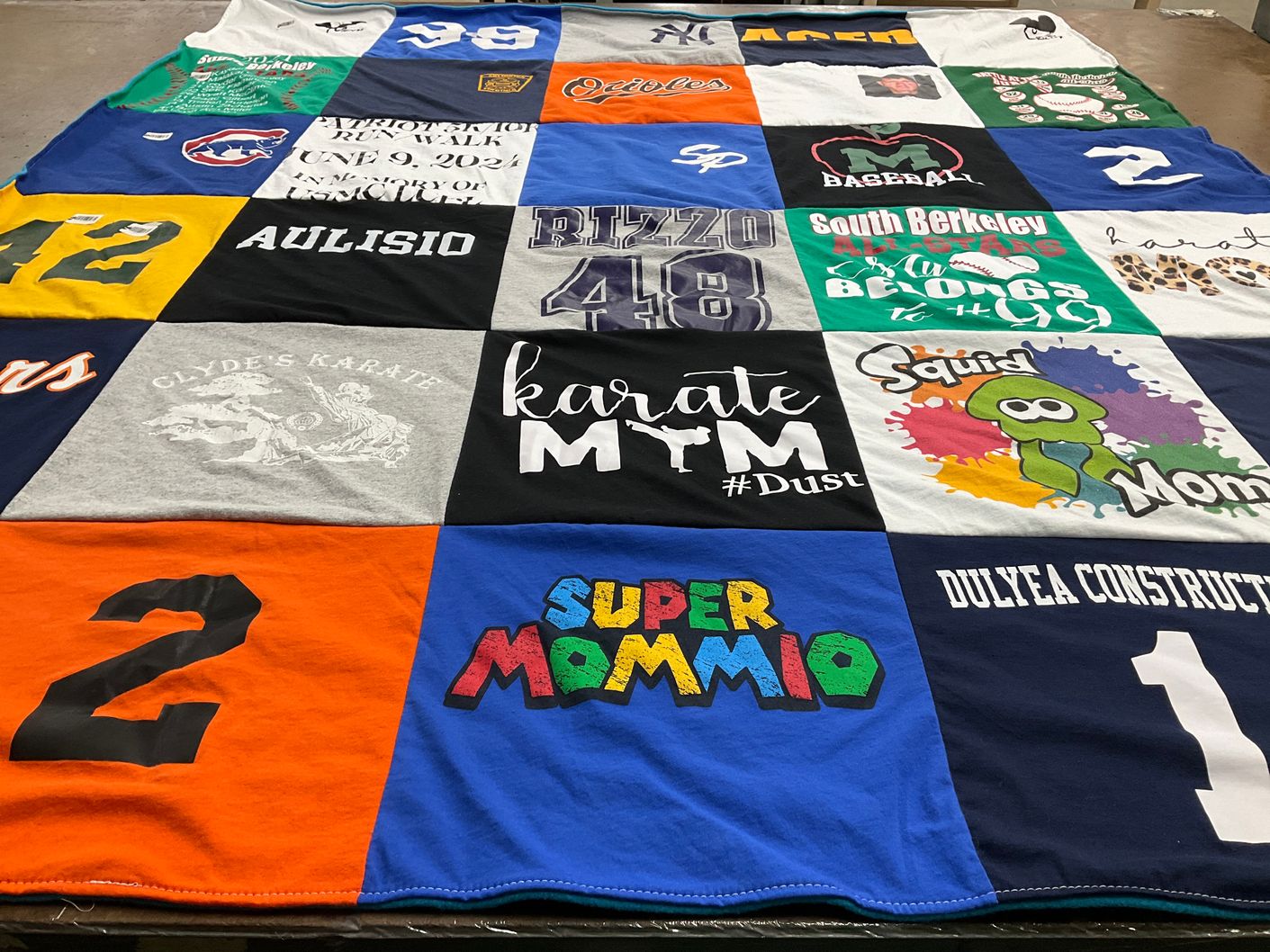 T-shirt quilt from south berkeley high school by Amie from PA