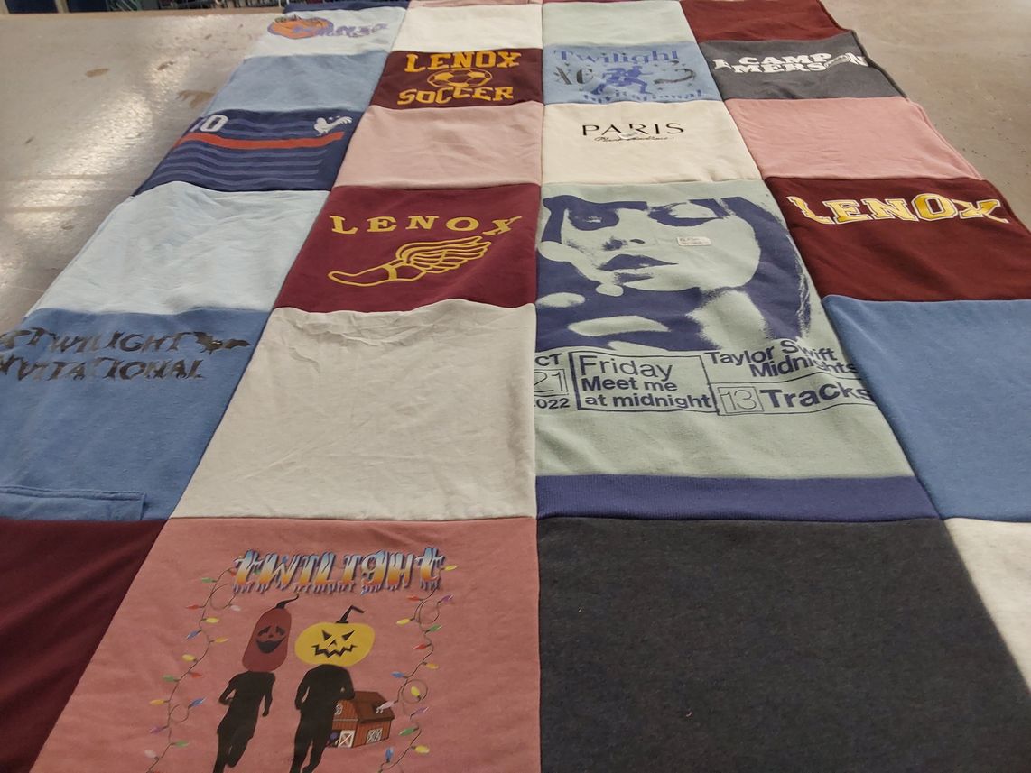 T-shirt quilt featuring lenox, lenox soccer by Anne from MA