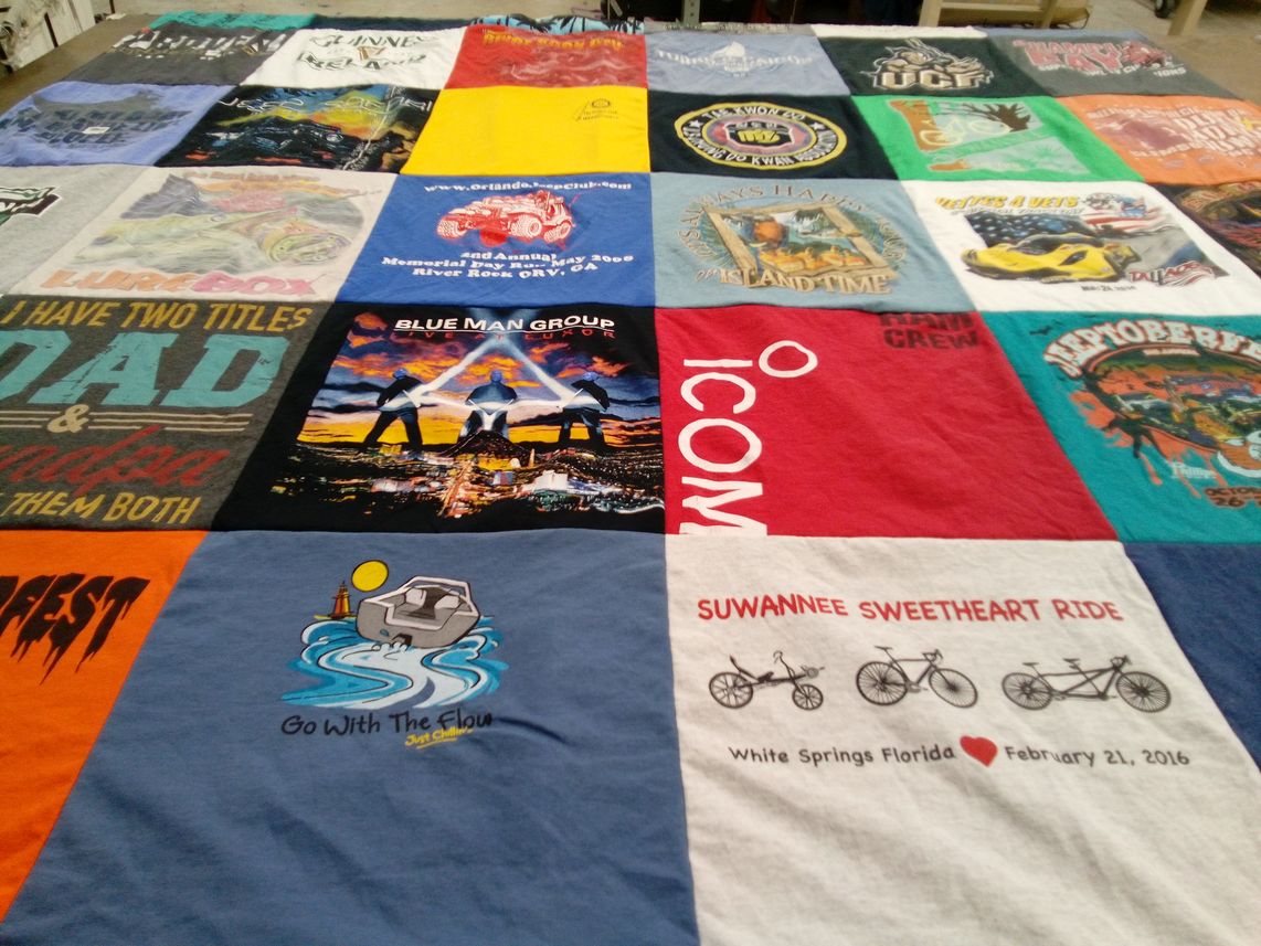 T-shirt quilt from university of central florida by Kristin from FL