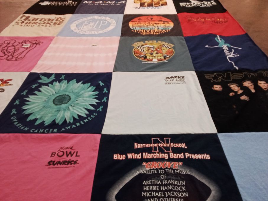 T-shirt quilt from northside high school by Taletha from NC