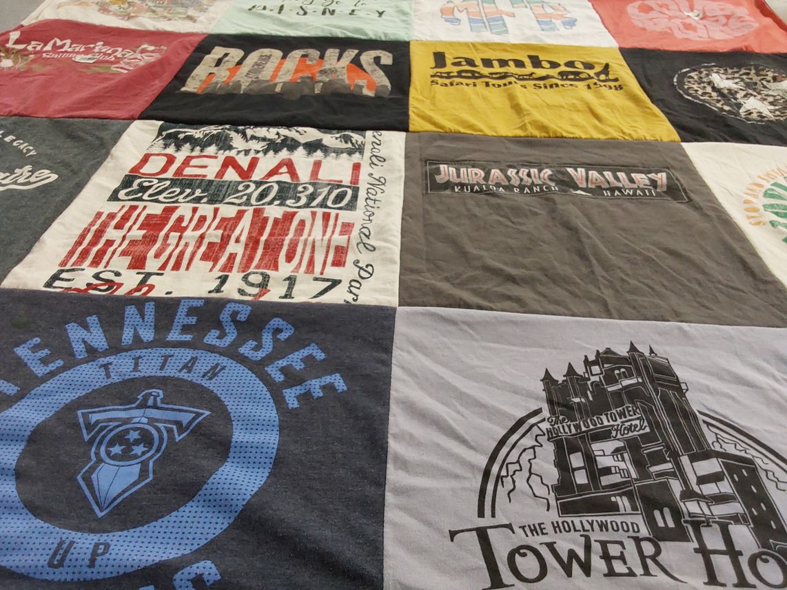 T-shirt quilt featuring tennessee titans by Miranda from TN