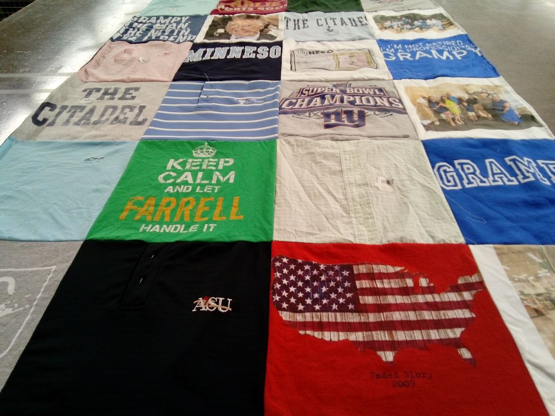 T-shirt quilt from the citadel by Karen from SC