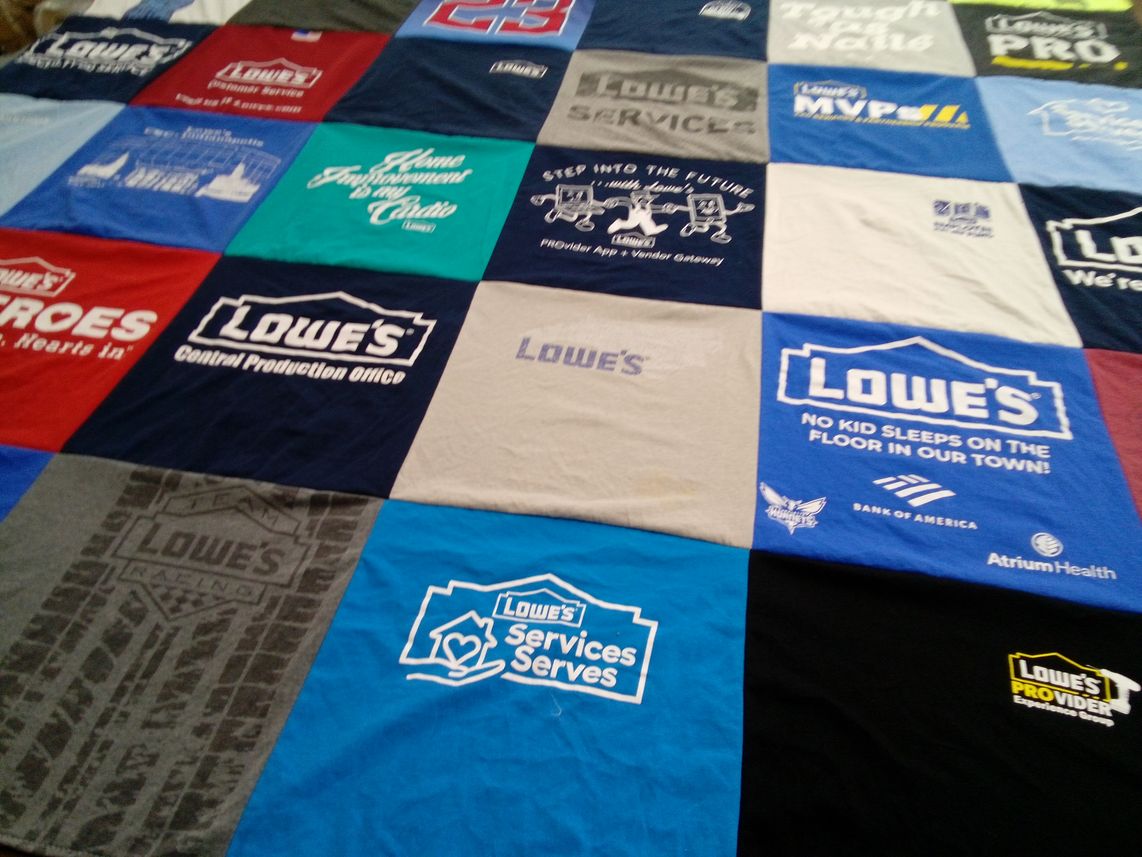 T-shirt quilt by Daniel from NC
