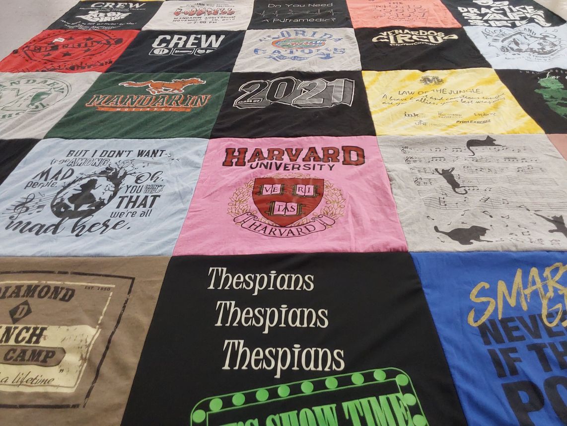 T-shirt quilt from harvard university by Bryan from FL