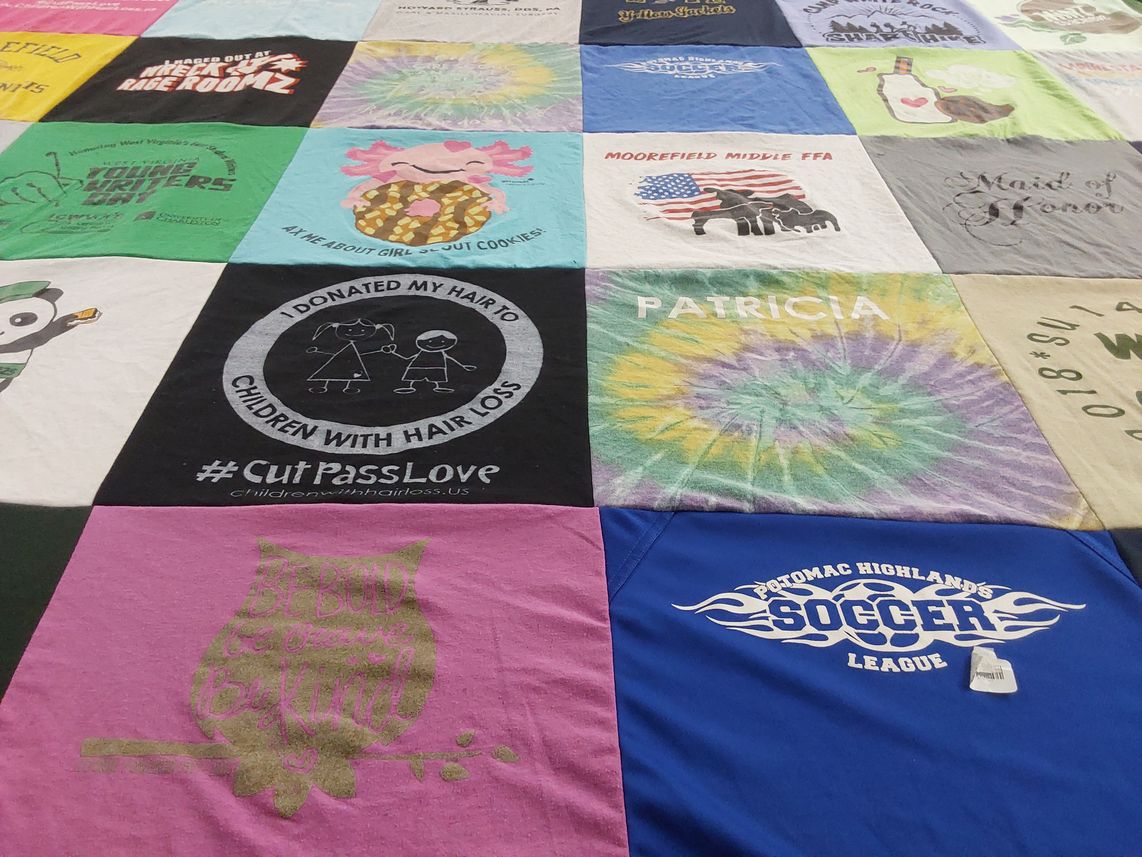 T-shirt quilt featuring potomac highlands soccer league by Nikki from WV