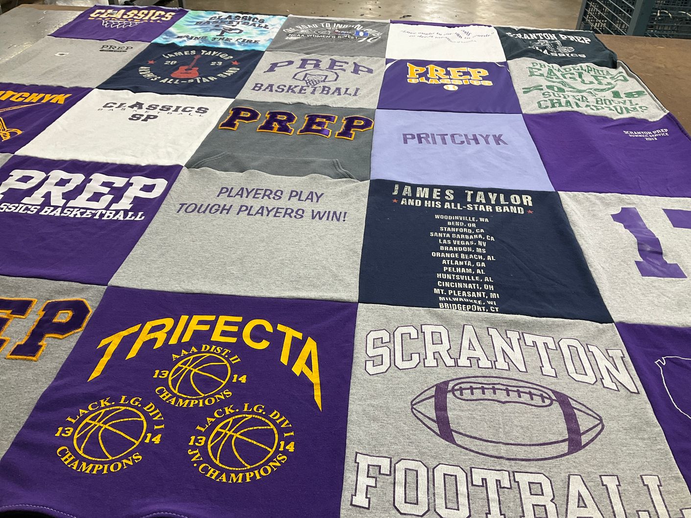 T-shirt quilt from scranton prep, classics prep by Eileen from PA