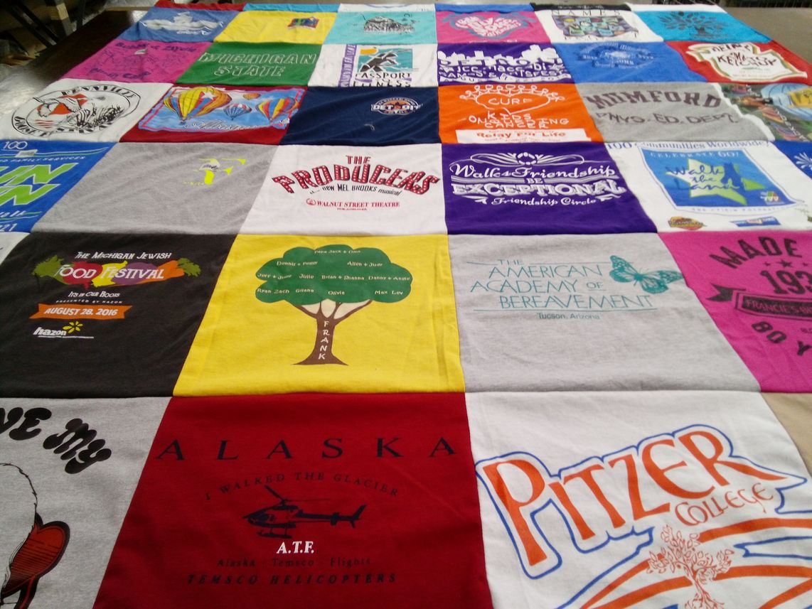 T-shirt quilt featuring michigan state university by Dennis from MI